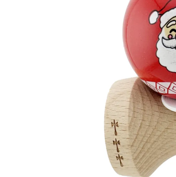 „Kendama Flippy X Original: Moș Crăciun”, Profesionala, Rulment Metalic, Ața 55 cm, Cupe Mari, 7.5 x 6 x 18 cm „Kendama Flippy X Original: Moș Crăciun”, Profesionala, Rulment Metalic, Ața 55 cm, Cupe Mari, 7.5 x 6 x 18 cm