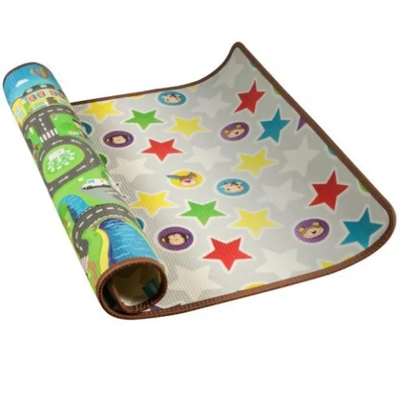 Covoras educativ cu 2 fete, 160 x 120 x 1 cm