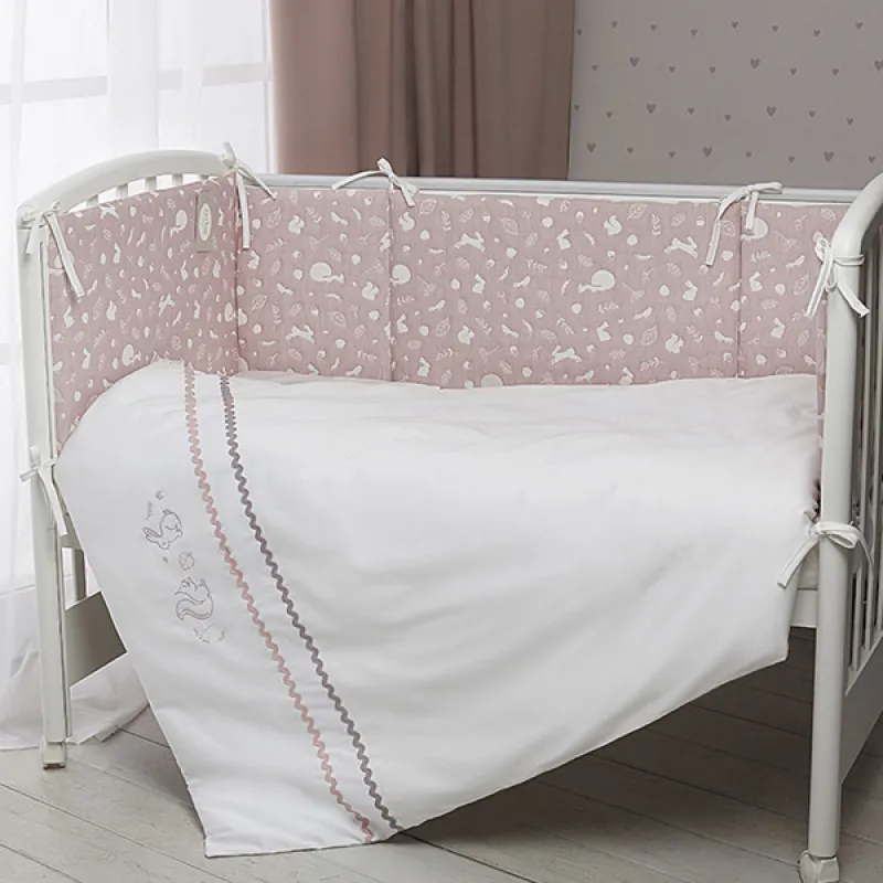Lenjerie de pat pentru copii Perina Toys (TC6-03.5) Pădure Roz Lenjerie de pat pentru copii Perina Toys (TC6-03.5) Pădure Roz