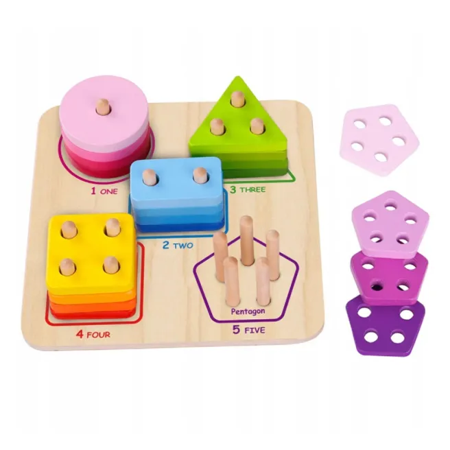 Sorter geometric din lemn, cod 57379 Sorter geometric din lemn, cod 57379