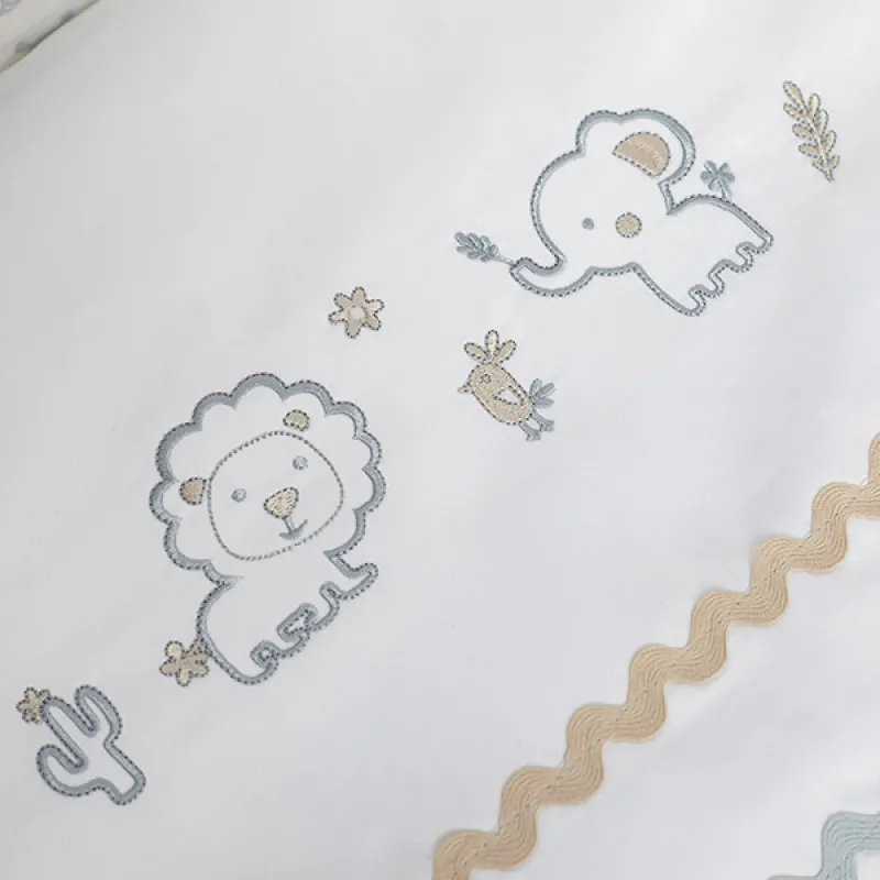 Lenjerie de pat pentru copii Perina Toys (TC6-02.2) Animăluțe albastre Lenjerie de pat pentru copii Perina Toys (TC6-02.2) Animăluțe albastre