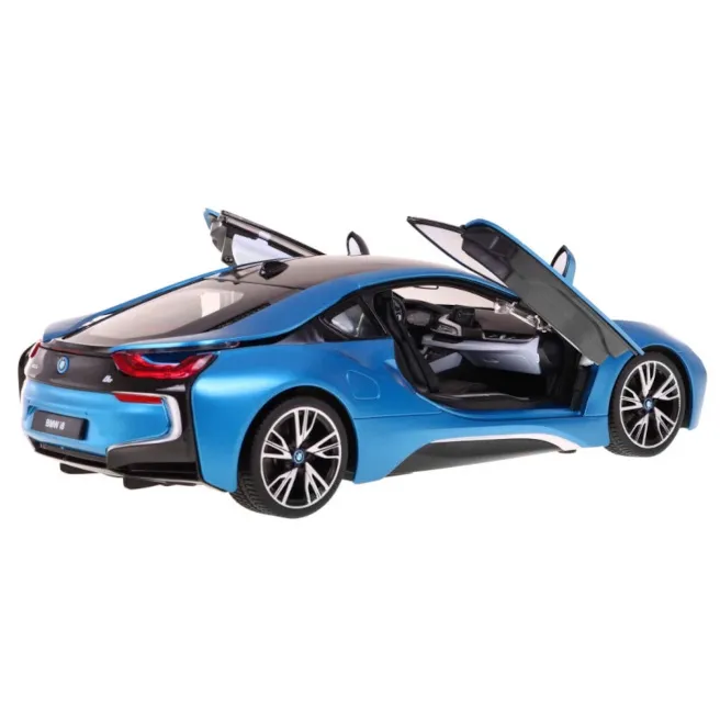 Mașină RASTAR 1:14 BMW i8, 71000, albastră, cod 1909D Mașină RASTAR 1:14 BMW i8, 71000, albastră, cod 1909D