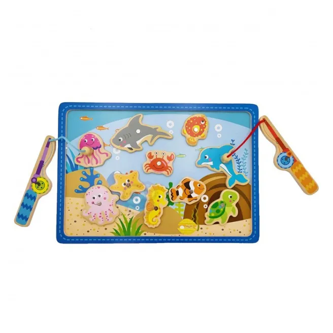 Set de joacă pentru pescuit din lemn, cod 57305 Set de joacă pentru pescuit din lemn, cod 57305