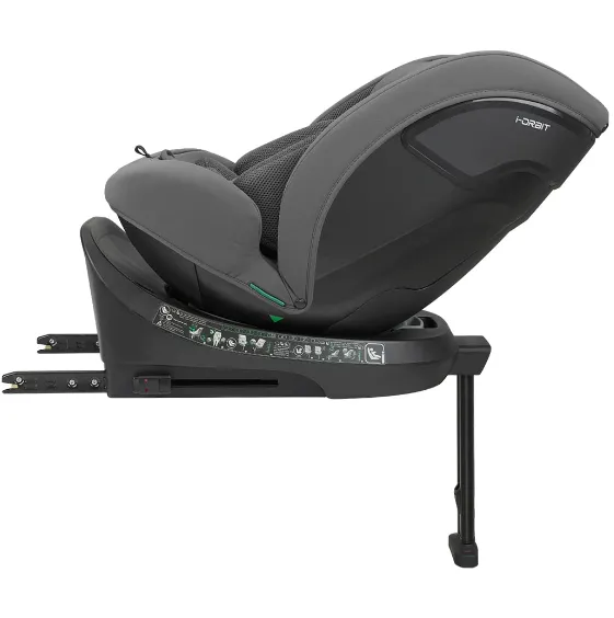 Scaun auto 40-150 cm (i-Size) Isofix KikkaBoo i-Orbit Dark Grey, rotativ 360 Scaun auto 40-150 cm (i-Size) Isofix KikkaBoo i-Orbit Dark Grey, rotativ 360