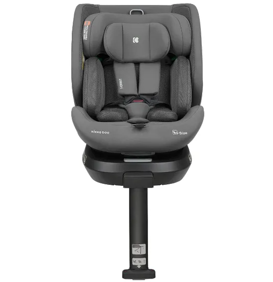 Scaun auto 40-150 cm (i-Size) Isofix KikkaBoo i-Orbit Dark Grey, rotativ 360 Scaun auto 40-150 cm (i-Size) Isofix KikkaBoo i-Orbit Dark Grey, rotativ 360