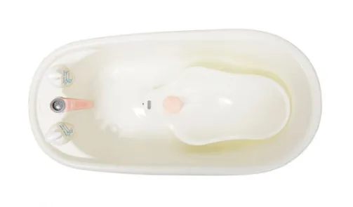 Cădiță cu suport și termometru Moni Bubble Pink, 95 cm Cădiță cu suport și termometru Moni Bubble Pink, 95 cm