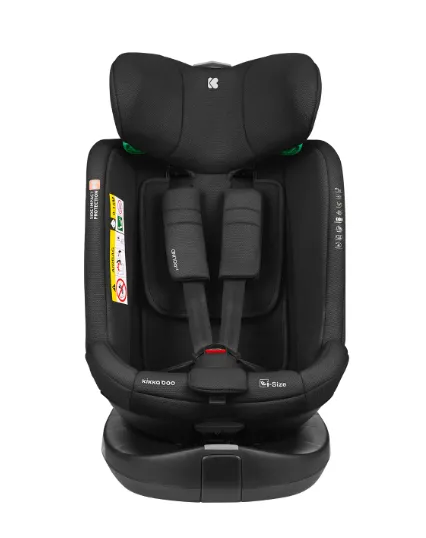 Scaun auto 40-150 cm (i-Size) Isofix KikkaBoo i-Round Black, rotativ 360 Scaun auto 40-150 cm (i-Size) Isofix KikkaBoo i-Round Black, rotativ 360