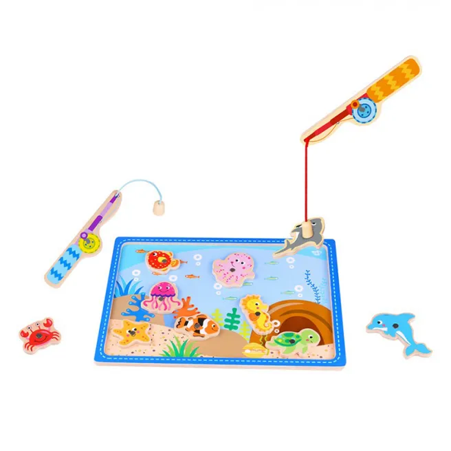 Set de joacă pentru pescuit din lemn, cod 57305 Set de joacă pentru pescuit din lemn, cod 57305