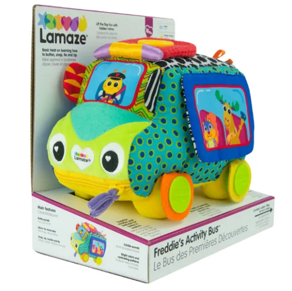 Jucăria educativă din pluș ”Autobuzul Freddie” Jucăria educativă din pluș ”Autobuzul Freddie”