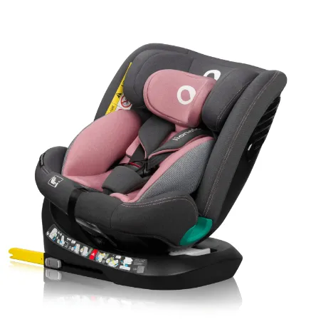 Scaun auto 40-150 cm (i-Size) Isofix Lionelo Bastiaan One Pink Rose, rotativ 360 Scaun auto 40-150 cm (i-Size) Isofix Lionelo Bastiaan One Pink Rose, rotativ 360