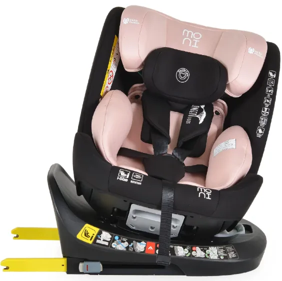Scaun auto 40-150 cm (i-Size) Isofix Moni Serengeti Gently Pink, rotativ 360 Scaun auto 40-150 cm (i-Size) Isofix Moni Serengeti Gently Pink, rotativ 360