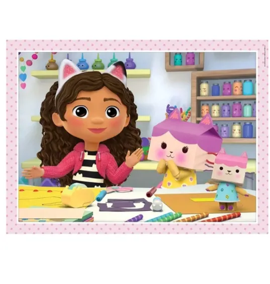 Clementoni Puzzle 4 în 1 „Casa de păpuși a lui Gabby” (21524) Clementoni Puzzle 4 în 1 „Casa de păpuși a lui Gabby” (21524)