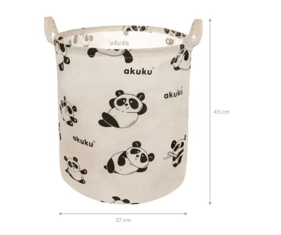 Coș pentru jucării Akuku Panda White Coș pentru jucării Akuku Panda White