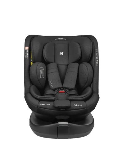Scaun auto 40-150 cm (i-Size) Isofix KikkaBoo i-Round Black, rotativ 360 Scaun auto 40-150 cm (i-Size) Isofix KikkaBoo i-Round Black, rotativ 360