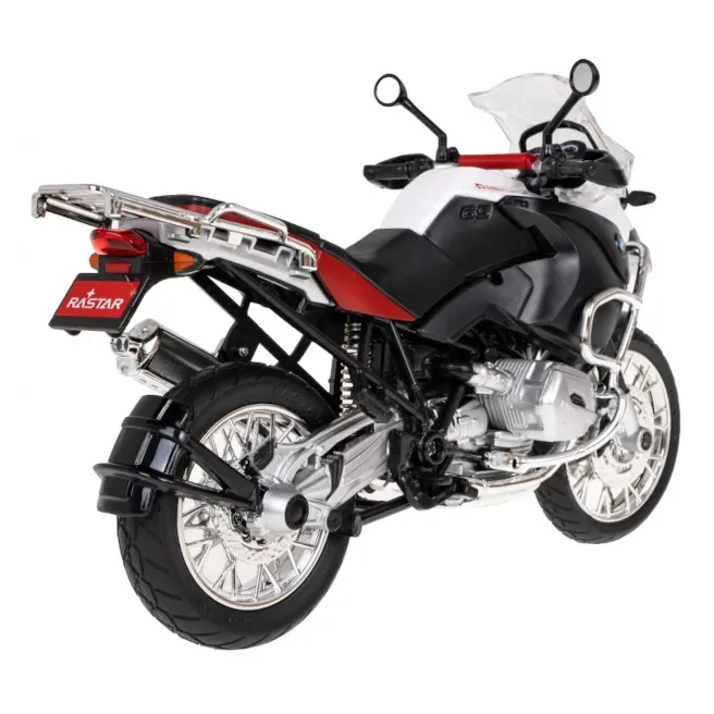 Motocicleta RASTAR Die cast 1:9 BMW R1200GS, alb, cod 1927D Motocicleta RASTAR Die cast 1:9 BMW R1200GS, alb, cod 1927D