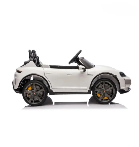 Mașină electrică GB Porsche Taycan Turbo S 24V5AH x 1.45W x 2, alb, cod 1582D Mașină electrică GB Porsche Taycan Turbo S 24V5AH x 1.45W x 2, alb, cod 1582D