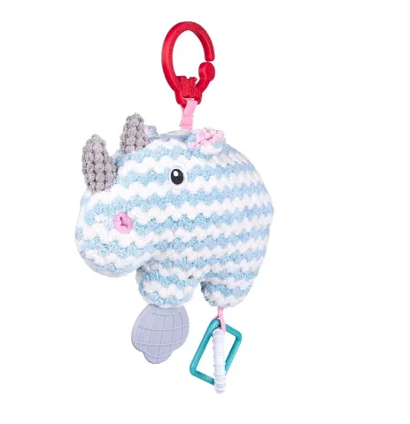 Jucărie pentru pătuț și cărucior Moni Bali Bazoo Knit Rhinoceros Jucărie pentru pătuț și cărucior Moni Bali Bazoo Knit Rhinoceros