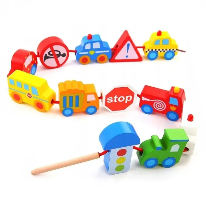 Jucărie din lemn „Lanț din transport”, cod 57287 Jucărie din lemn „Lanț din transport”, cod 57287