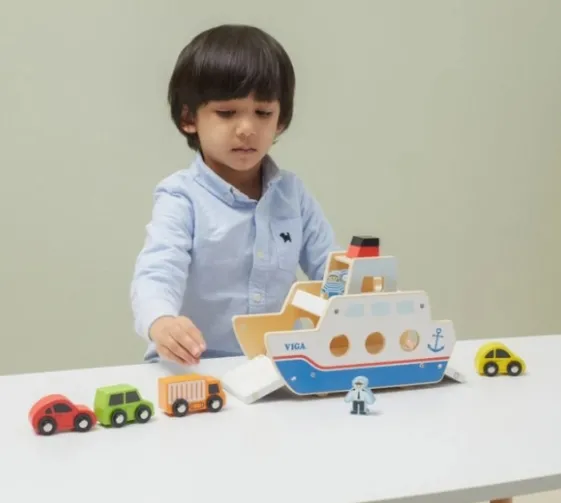 Set de joacă „Feribot din lemn” Set de joacă „Feribot din lemn”
