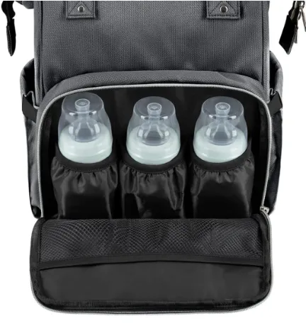 Geanta pentru mame KikkaBoo Siena Dark Grey Geanta pentru mame KikkaBoo Siena Dark Grey