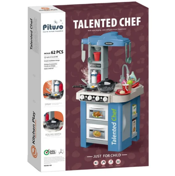 Bucătăria de joacă pentru copii „Bucătar talentat”, 69 elem. Bucătăria de joacă pentru copii „Bucătar talentat”, 69 elem.