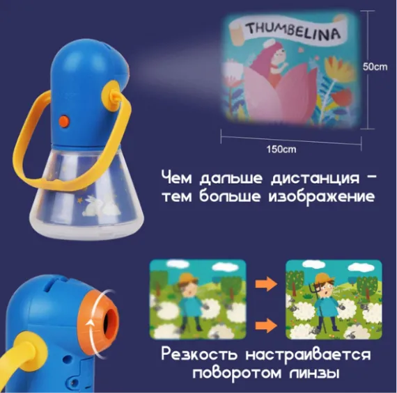 Proiector-lumină de noapte „12 basme preferate” Proiector-lumină de noapte „12 basme preferate”