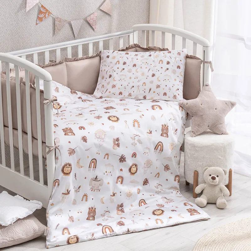 Lenjerie de pat pentru copii Perina Boho (BH3-01.1) Bej