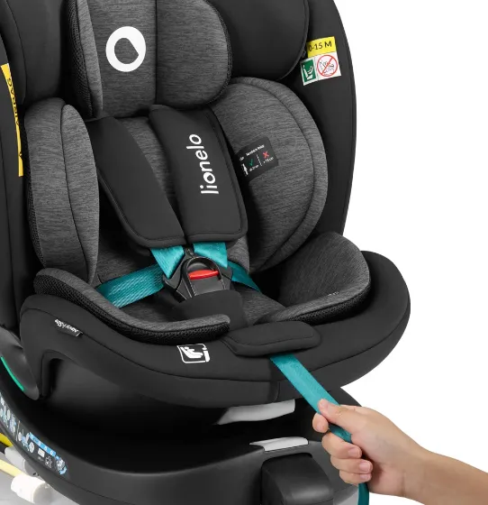 Scaun auto 40-150 cm (i-Size) Isofix Lionelo Navy Black Turquoise, rotativ 360 Scaun auto 40-150 cm (i-Size) Isofix Lionelo Navy Black Turquoise, rotativ 360