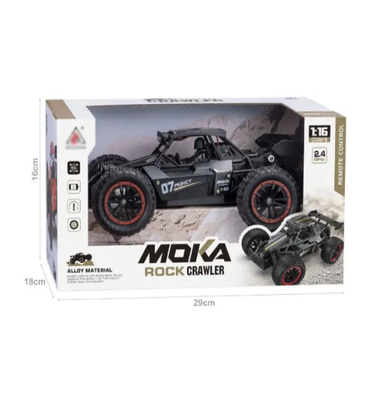 Mașină Rock Crawler 1:16 cu telecomanda, cu abur, neagră, cod 2426D Mașină Rock Crawler 1:16 cu telecomanda, cu abur, neagră, cod 2426D