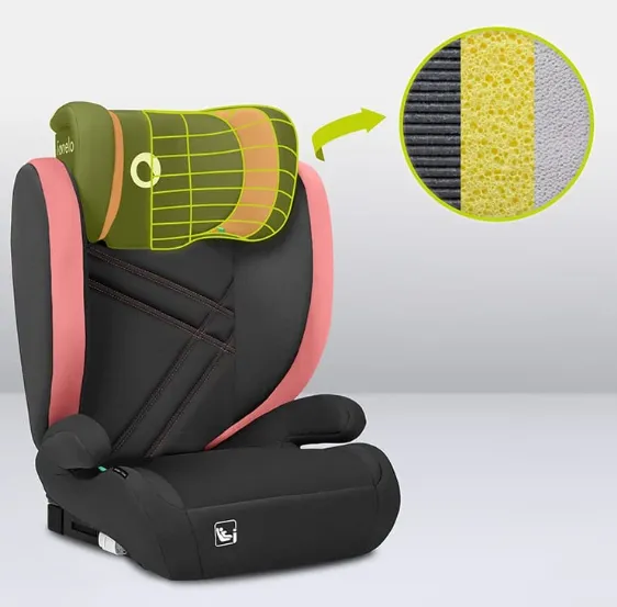 Scaun auto 100-150 cm (i-Size) Isofix Lionelo Hugo Pink Baby Scaun auto 100-150 cm (i-Size) Isofix Lionelo Hugo Pink Baby