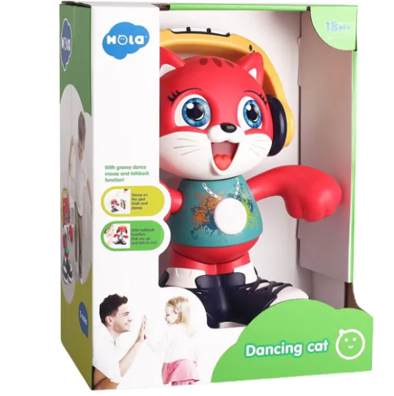 Jucarie interactiva „Motanul dansator” cu muzica si lumina Jucarie interactiva „Motanul dansator” cu muzica si lumina