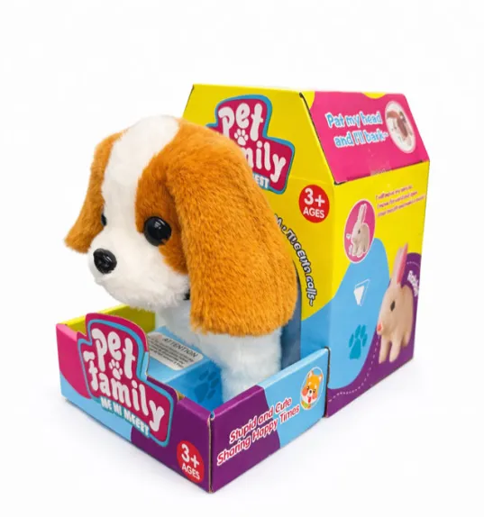 Catelus de plus care merge, roscat, cod 980131