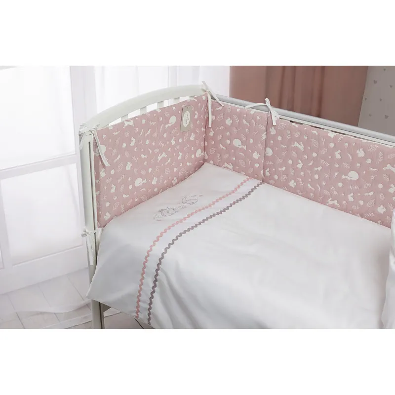 Lenjerie de pat pentru copii Perina Toys (TC6-03.5) Pădure Roz Lenjerie de pat pentru copii Perina Toys (TC6-03.5) Pădure Roz