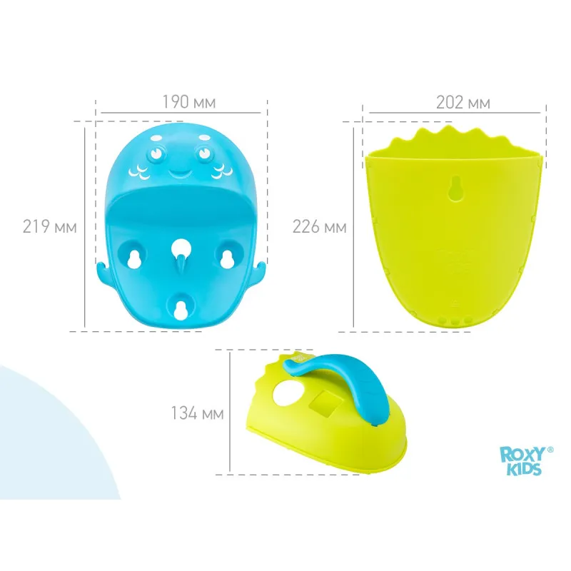 Organizator-sortator cu raft Roxy Kids „Dino” (RTH-001W) Verde Organizator-sortator cu raft Roxy Kids „Dino” (RTH-001W) Verde