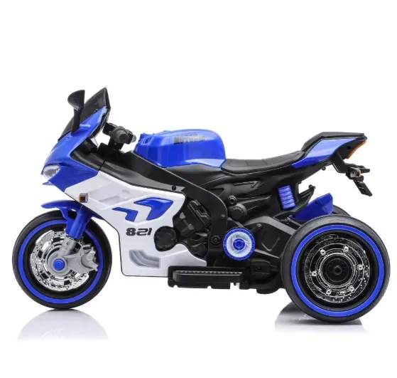 Motocicleta pe acumulator albastra pentru copii (822) (64750) Motocicleta pe acumulator albastra pentru copii (822) (64750)