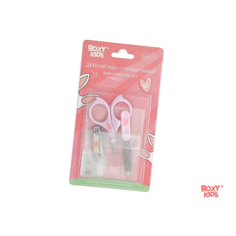 Set manichiura 3X1 Roxy Kids, Roz (RBM-001-P) Set manichiura 3X1 Roxy Kids, Roz (RBM-001-P)