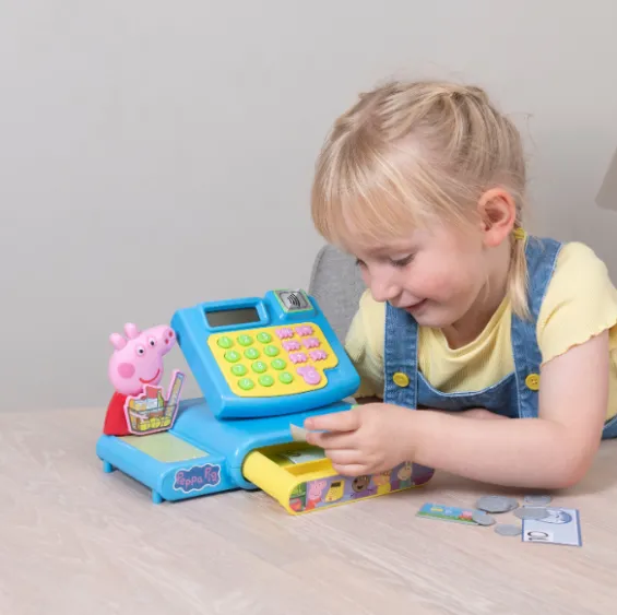 Casa de marcat cu accesorii „Purcelușa Peppa” Casa de marcat cu accesorii „Purcelușa Peppa”