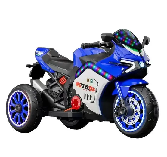 Motocicleta pe acumulator albastra pentru copii (JMBD583) (64774) Motocicleta pe acumulator albastra pentru copii (JMBD583) (64774)
