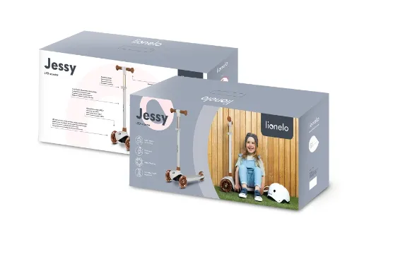 Trotinetă Lionelo Jessy Grey Brown Trotinetă Lionelo Jessy Grey Brown