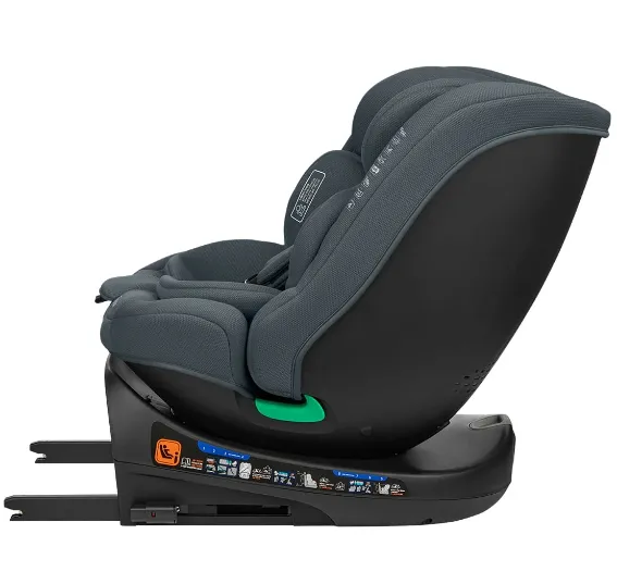 Scaun auto 40-150 cm (i-Size) Isofix KikkaBoo i-Round Dark Grey, rotativ 360 Scaun auto 40-150 cm (i-Size) Isofix KikkaBoo i-Round Dark Grey, rotativ 360
