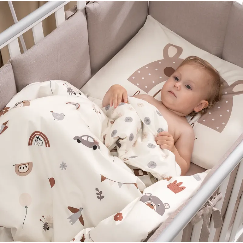 Lenjerie de pat pentru copii Perina Bonjour Bebe (BB3-01.1) Bej Lenjerie de pat pentru copii Perina Bonjour Bebe (BB3-01.1) Bej