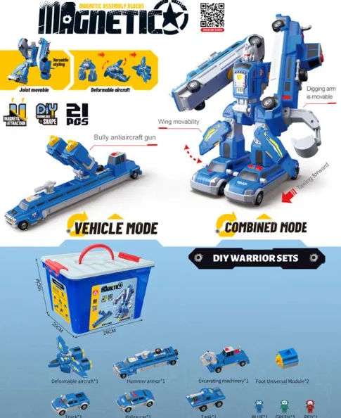 Robot-constructor magnetic 