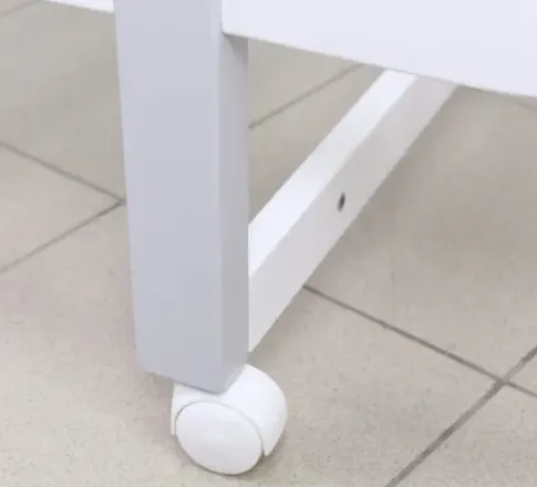 Pătuț Kuzya Miya White Grey pe balansoar Pătuț Kuzya Miya White Grey pe balansoar