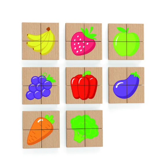 Puzzle-uri magnetice „Fructe” 32 elem. Puzzle-uri magnetice „Fructe” 32 elem.