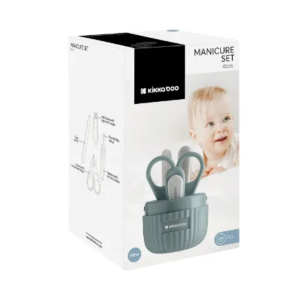 Set Manichiură Kikkaboo Mint, 4 piese Set Manichiură Kikkaboo Mint, 4 piese