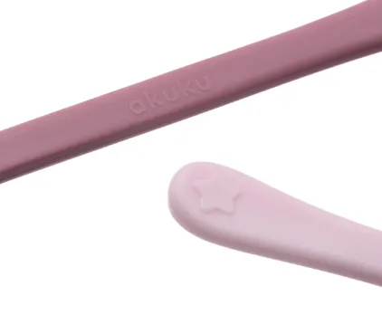 Lingurita Akuku First Feeding Pink 2 buc Lingurita Akuku First Feeding Pink 2 buc