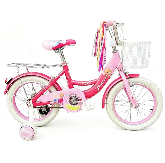 Bicicletă pentru copii Princess 16″, cu roți ajutătoare (471587)