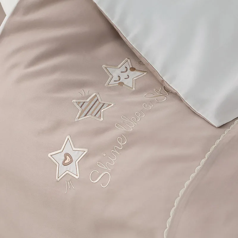 Lenjerie de pat pentru copii Perina Little Star (PK3-07.12) Bej Lenjerie de pat pentru copii Perina Little Star (PK3-07.12) Bej
