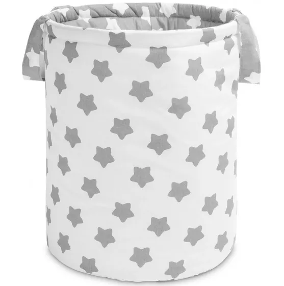 Coș pentru jucării Sensillo Premium XXL Stars Grey Coș pentru jucării Sensillo Premium XXL Stars Grey
