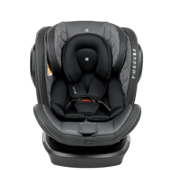 Scaun auto 0-36kg Isofix KikkaBoo Stark Dark Grey, rotativ 360 Scaun auto 0-36kg Isofix KikkaBoo Stark Dark Grey, rotativ 360